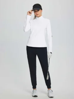 Golf Insert Pocket Half Placket Fleece Pullover -Baleaf Clothing Shop bfg015 4 2d260e46 0a0d 4ce2 80a0 a4b46e7fe345