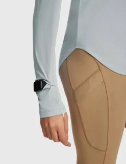 Rounded Hem Slim Crew Neck Long Sleeve -Baleaf Clothing Shop bfo001 2 e76fe899 1080 4f9b bcec 9fc98c9c0b28