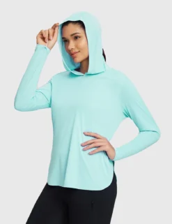 Women's UPF 50+ Lightweight Sun Hoodie -Baleaf Clothing Shop bfo002 d0c2dde4 e833 442d b3da d9443a6b077a