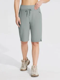 Women's 11" Quick-Dry Hiking Cargo Shorts -Baleaf Clothing Shop bfo012 2