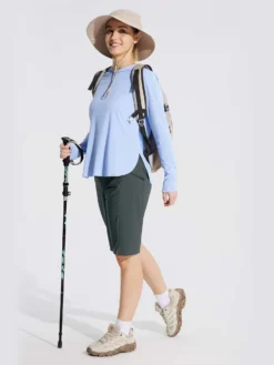 Women's 11" Quick-Dry Hiking Cargo Shorts -Baleaf Clothing Shop bfo012 4 014dd7c5 beaa 4424 aabd 432c0ce8bf40