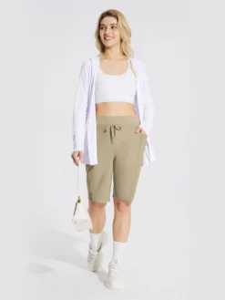 Women's 11" Quick-Dry Hiking Cargo Shorts -Baleaf Clothing Shop bfo012 6
