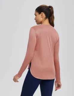 High Split Crew Neck T-shirts -Baleaf Clothing Shop bfo028 788b0b7e f10e 4827 bc5e ed7138d21ea6