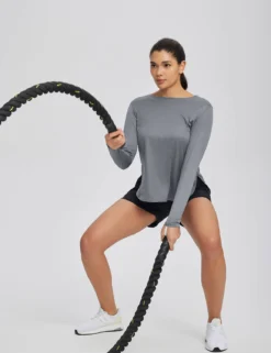 High Split Crew Neck T-shirts -Baleaf Clothing Shop bfo028 e95baf67 8e1c 4932 be78 3a7702d718d8