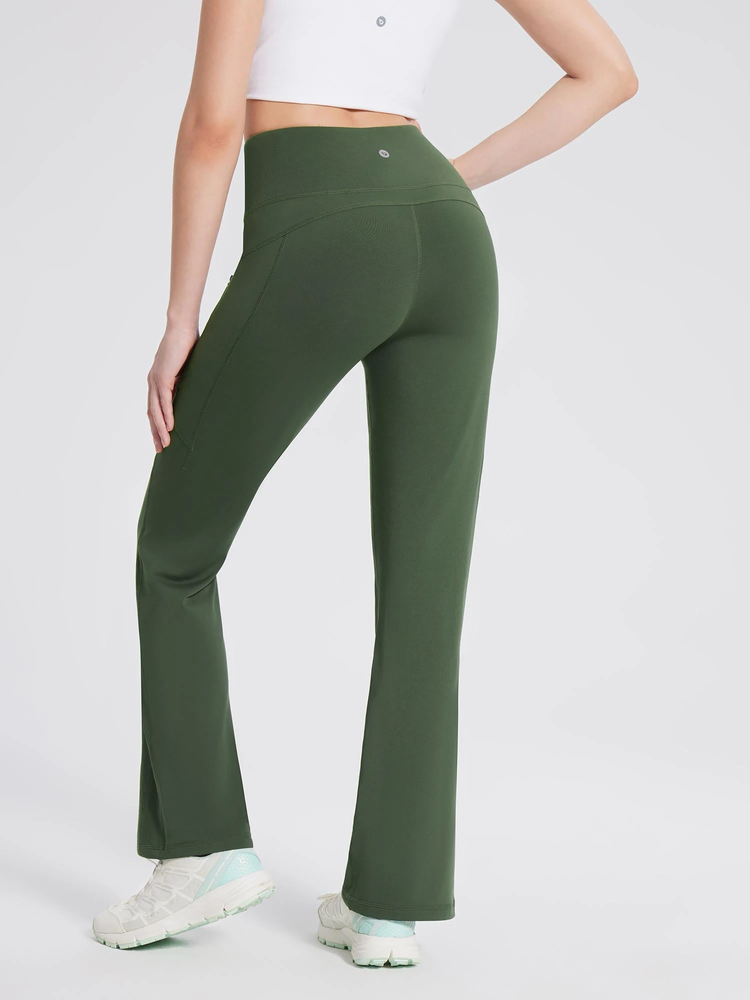 Laureate Fleece-Lined Zip Pocket Compression Flare Pants 10 Laureate Fleece-Lined Zip Pocket Compression Flare Pants - Image 10