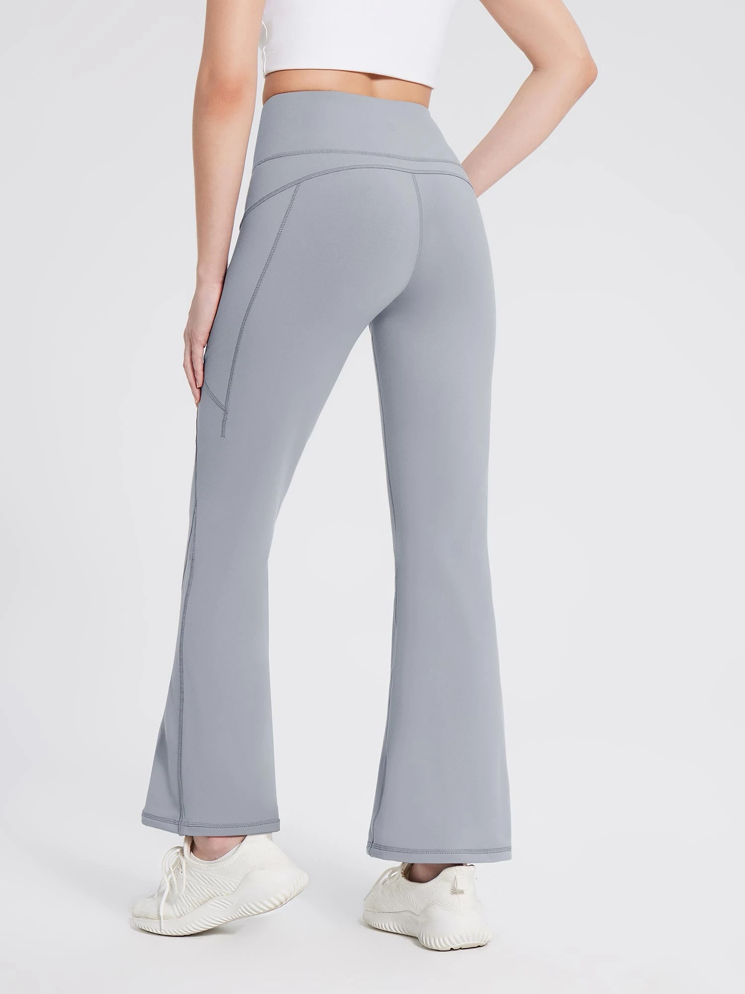 Laureate Fleece-Lined Zip Pocket Compression Flare Pants 16 Laureate Fleece-Lined Zip Pocket Compression Flare Pants - Image 16