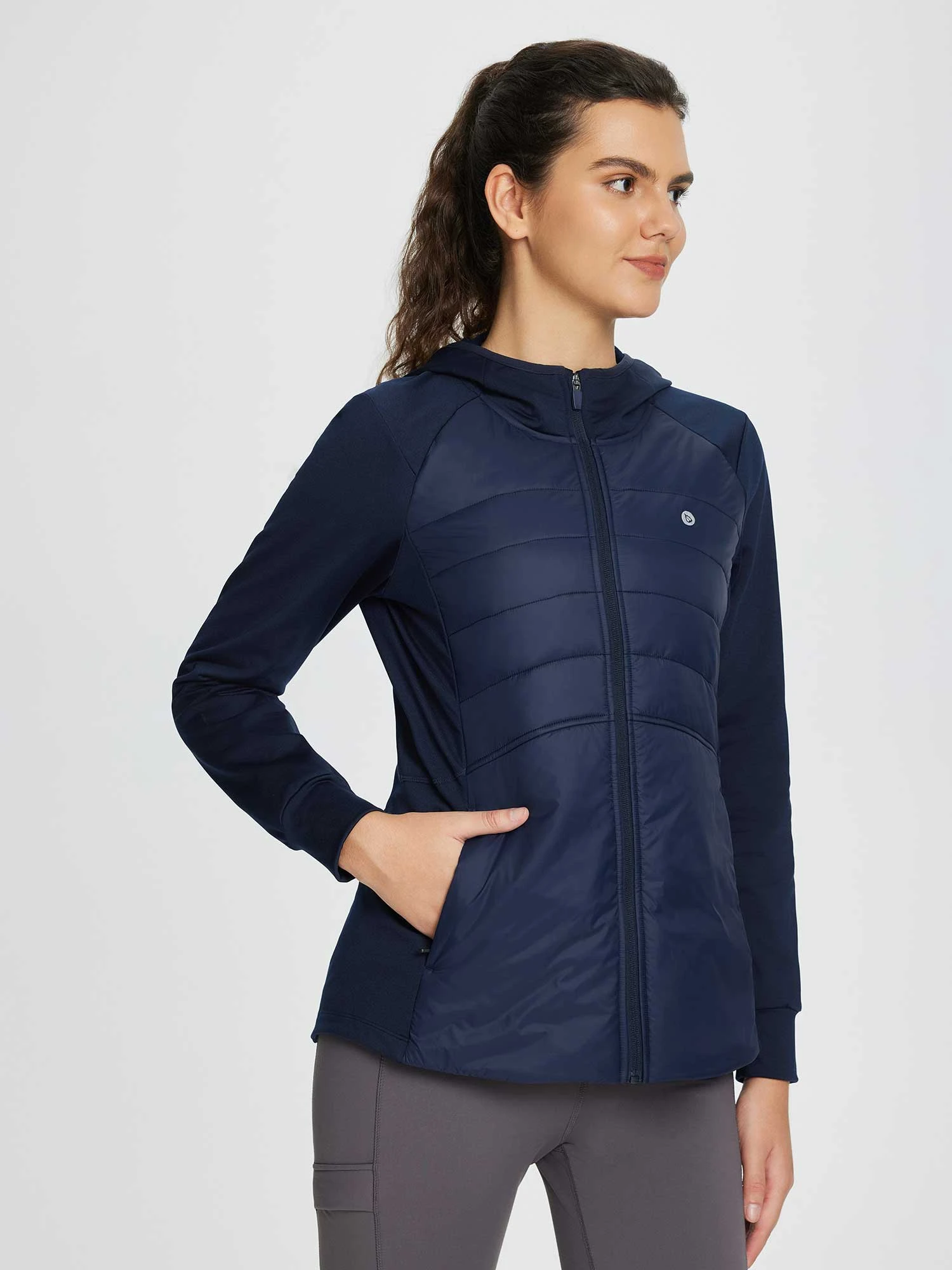 Laureate Color-Block Hooded Cotton Jacket 15 Laureate Color-Block Hooded Cotton Jacket - Image 15