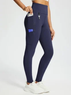 25" Large Pocket Skinny Knit Fleece Leggings -Baleaf Clothing Shop bfo063 1