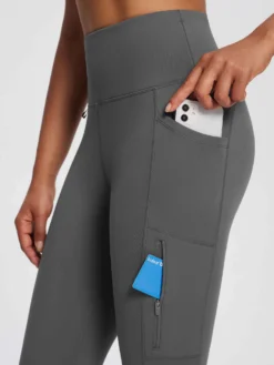 25" Large Pocket Skinny Knit Fleece Leggings -Baleaf Clothing Shop bfo063 5