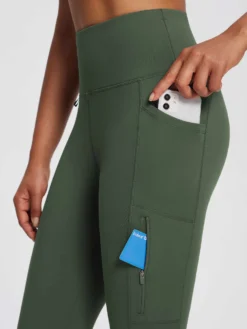 25" Large Pocket Skinny Knit Fleece Leggings -Baleaf Clothing Shop bfo063 5 89bf4099 a5f1 4f98 b8f1 764d10cf5ccc