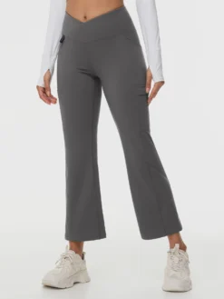 27" Micro-flare Skinny Knit Fleece Pants -Baleaf Clothing Shop bfo064 1 3909df79 5091 476c 960e 4e297796cd36