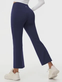 27" Micro-flare Skinny Knit Fleece Pants -Baleaf Clothing Shop bfo064 2