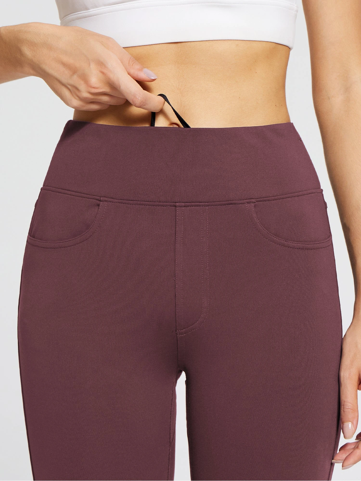 Laureate Fleece-Lined Denim Leggings 4 Laureate Fleece-Lined Denim Leggings - Image 4