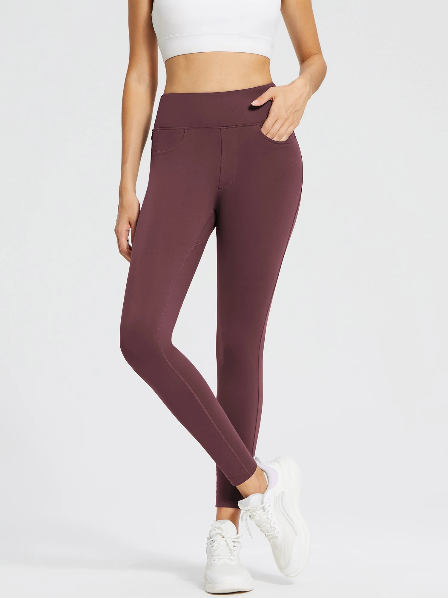 Laureate Fleece-Lined Denim Leggings 6 Laureate Fleece-Lined Denim Leggings - Image 6