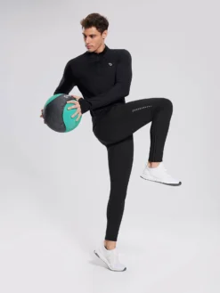 Laureate Men's Thermal Zipper Pockets Tights -Baleaf Clothing Shop bfr072 1