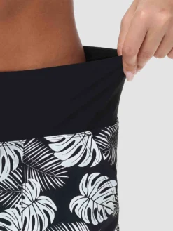 Women's 5" UPF 50+ Printed Swim Board Shorts -Baleaf Clothing Shop bfs013 White 2