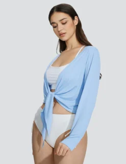 Women's UPF 50+ Longline Swim Cover-Up -Baleaf Clothing Shop bfs025 eca4754b 9eb2 45a4 9458 d25230350880