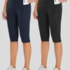 Women's High-Waisted Capris (2-Pack)