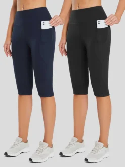 Women's High-Waisted Capris (2-Pack)