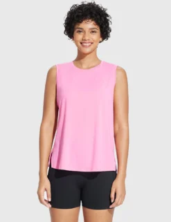 Laureate Crew Neck Medium-Length Tank Top