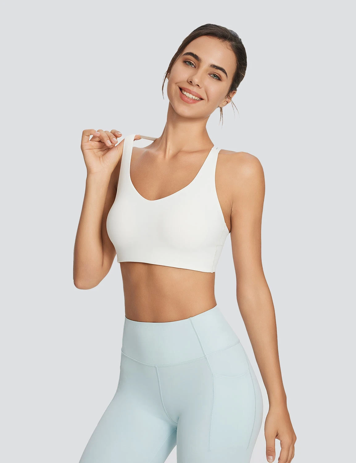 Spaghetti Strap Low Impact Bra 1 Spaghetti Strap Low Impact Bra