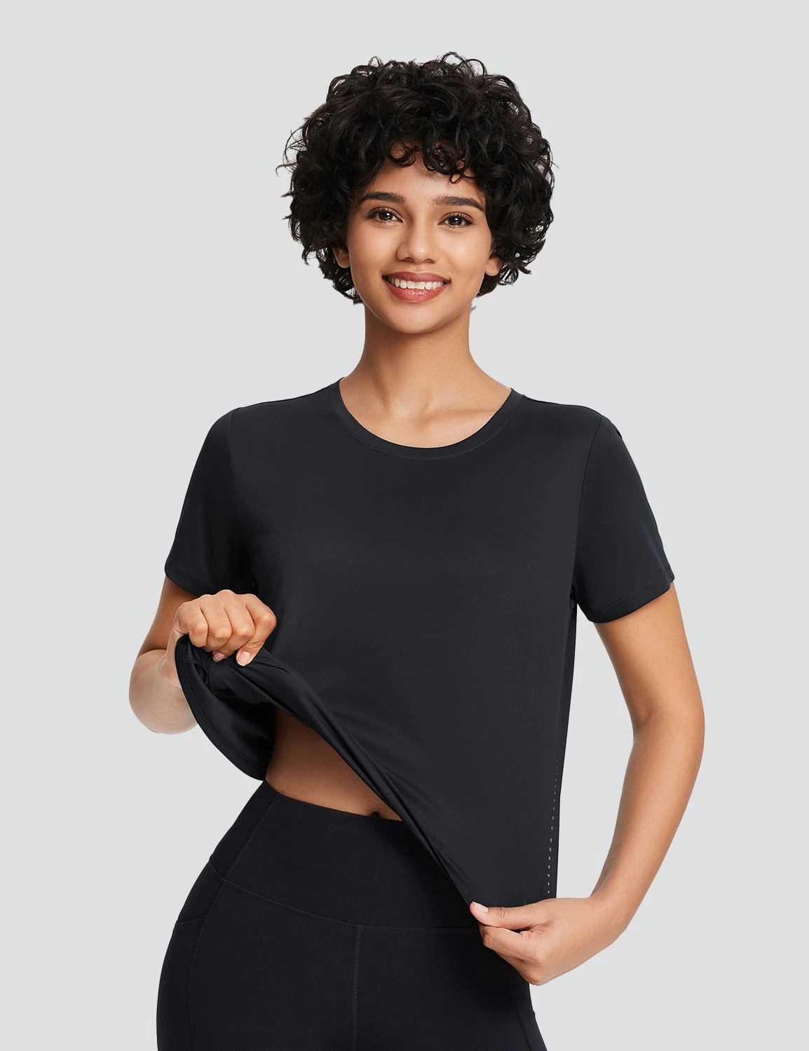 Women's Quick-Dry Split-Back Running T-Shirt 19 Women's Quick-Dry Split-Back Running T-Shirt - Image 19