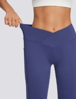 Laureate Women's Crossover Waist Yoga Pants -Baleaf Clothing Shop bfy041 1 405e4f78 4ff5 4ee2 a913 d3927d1675f3