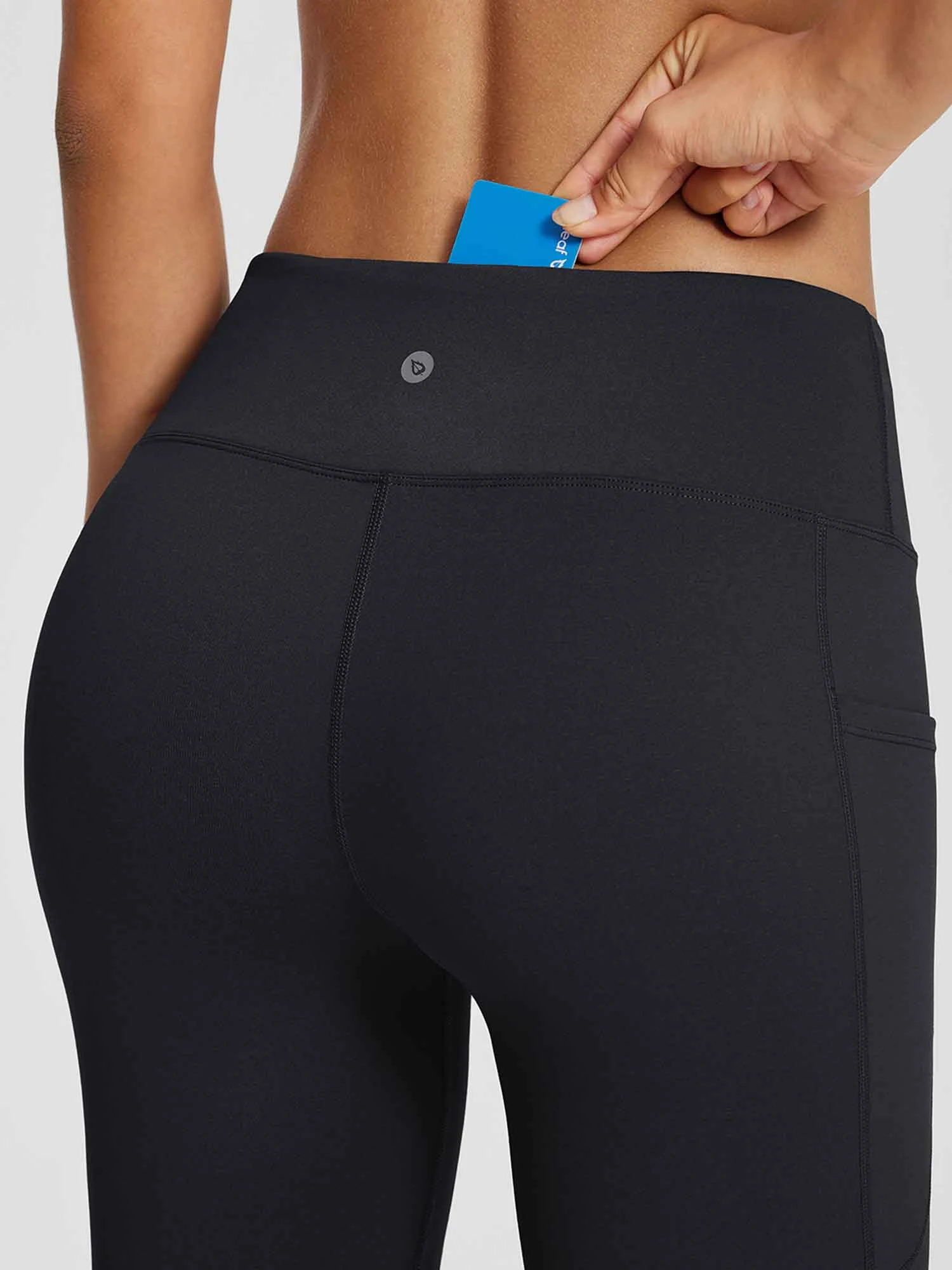 Women's High-Waisted Flare Capri Leggings 5 Women's High-Waisted Flare Capri Leggings - Image 5