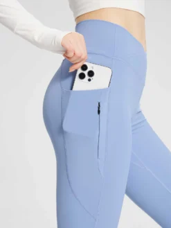 Lycra Cross-Waist Zippered Flared Pants -Baleaf Clothing Shop bfy059 1 393dd633 4c8e 45ed 93b8 69e7663c3d7e