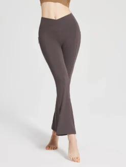 Lycra Cross-Waist Zippered Flared Pants -Baleaf Clothing Shop bfy059 1ba45e3a d447 44ef acf2 15bb6af6167b