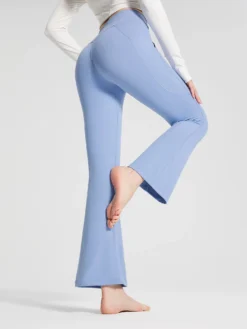 Lycra Cross-Waist Zippered Flared Pants -Baleaf Clothing Shop bfy059 320faff8 1055 4e0a bfdd 7c27a0e6aa65