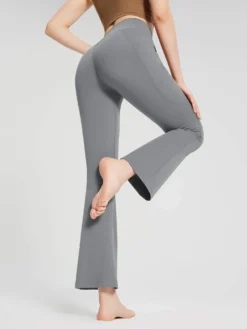 Lycra Cross-Waist Zippered Flared Pants -Baleaf Clothing Shop bfy059 cb9dacd5 52fc 4cbe 8948 21631dce12e9