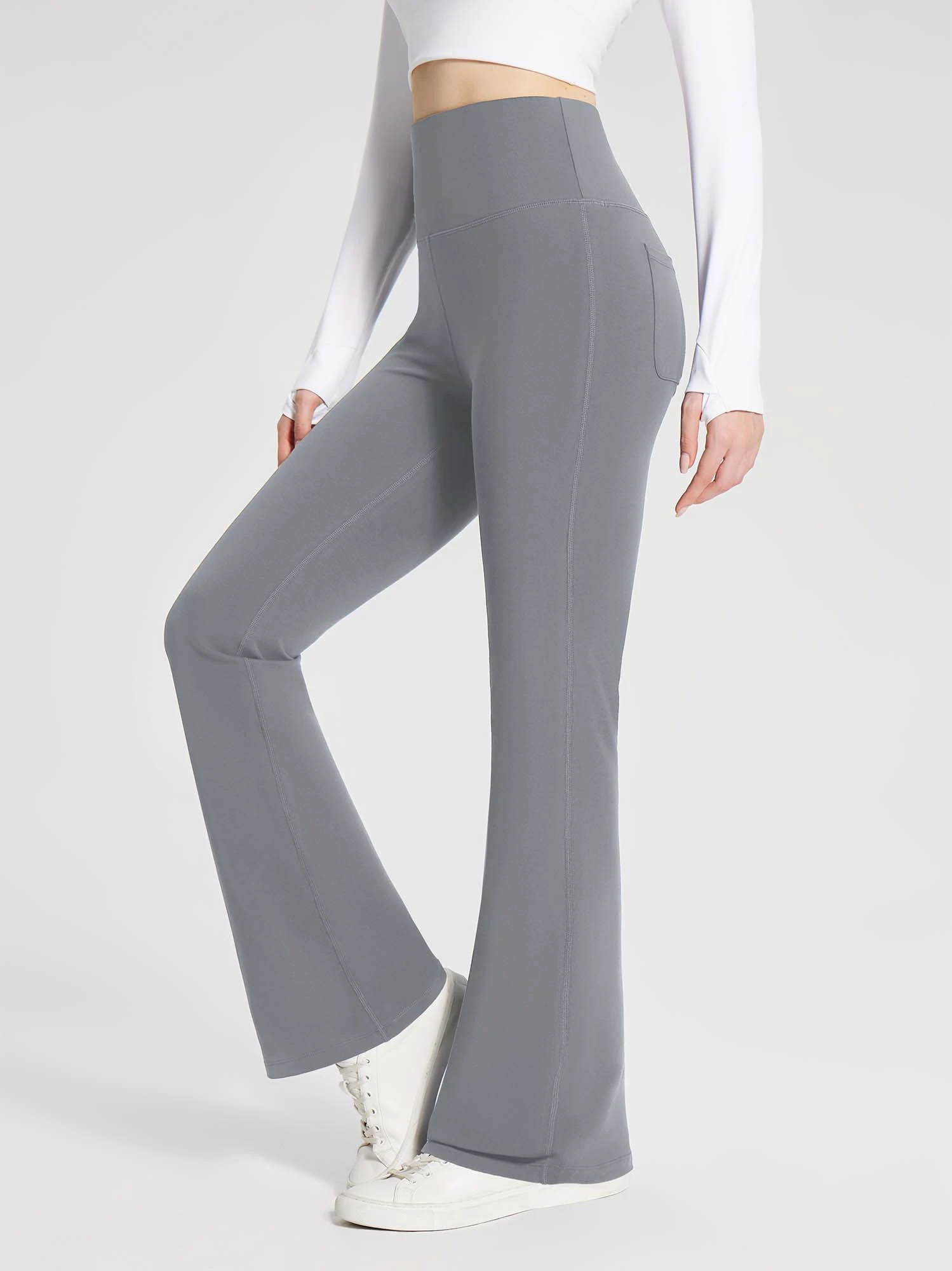 Women's Cotton Yoga Flare Pants 20 Women's Cotton Yoga Flare Pants - Image 20