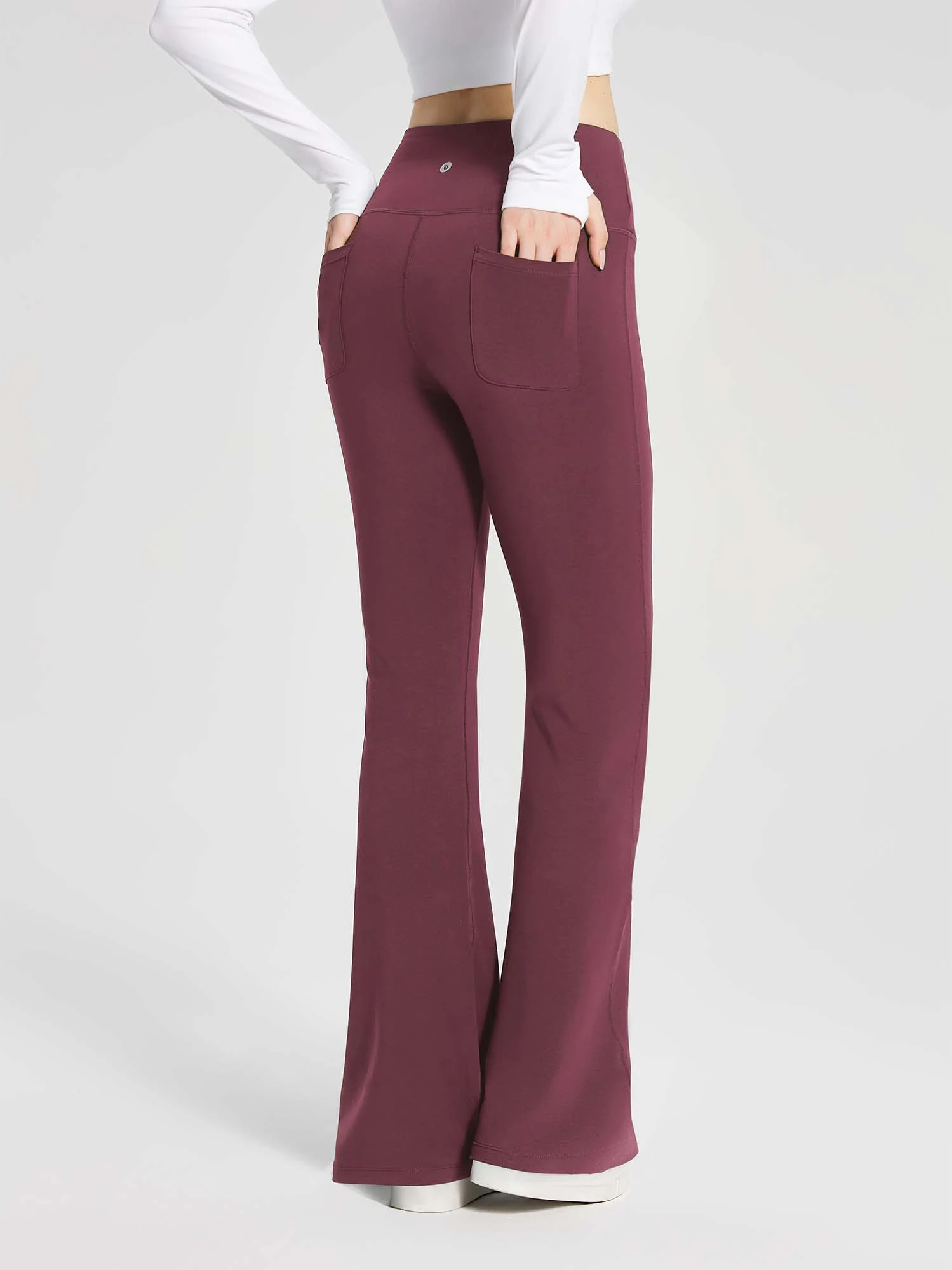 Women's Cotton Yoga Flare Pants 16 Women's Cotton Yoga Flare Pants - Image 16