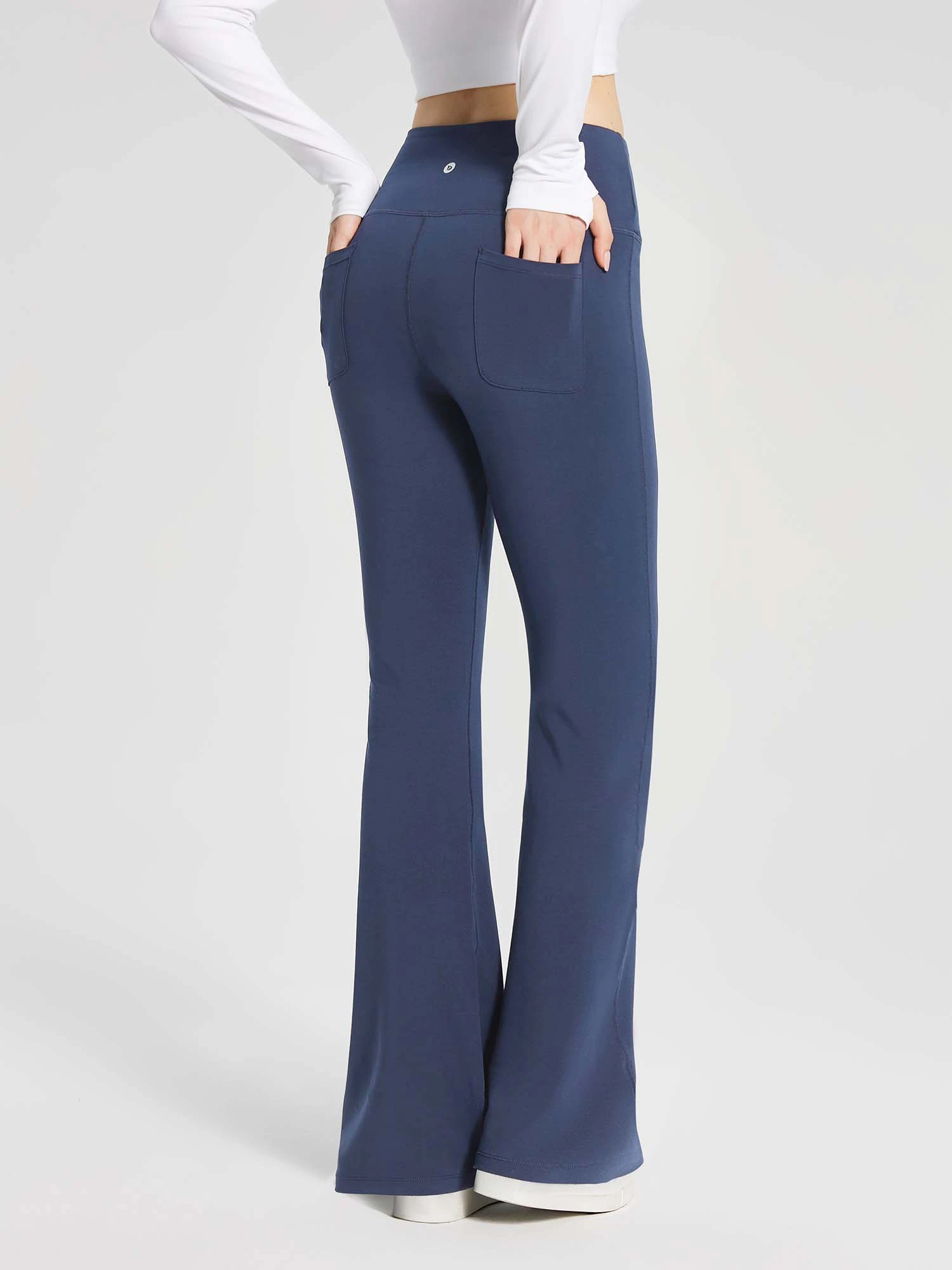 Women's Cotton Yoga Flare Pants 10 Women's Cotton Yoga Flare Pants - Image 10