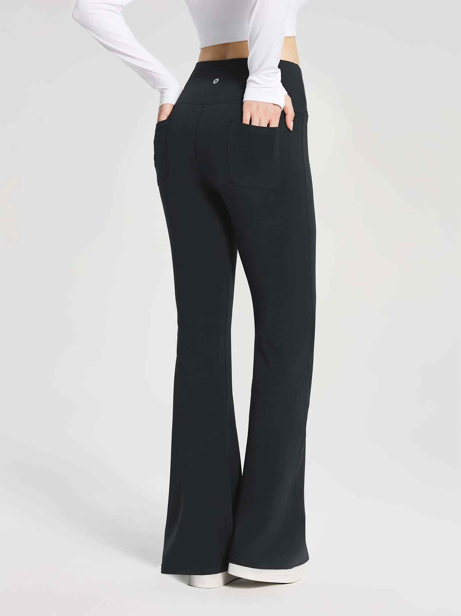 Women's Cotton Yoga Flare Pants 3 Women's Cotton Yoga Flare Pants - Image 3