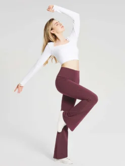 Women's Cotton Yoga Flare Pants 36 Women's Cotton Yoga Flare Pants -Baleaf Clothing Shop bfy066 5 0571fe5c 9432 405a 92a0 82c82190a7da