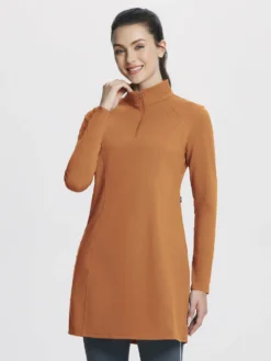 Quarter Zip Fleece Lined Knee Length Tunic Dress 26 Quarter Zip Fleece Lined Knee Length Tunic Dress -Baleaf Clothing Shop bfy072 470d863c aeac 4d60 92dd 00ef2f396450