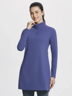 Quarter Zip Fleece Lined Knee Length Tunic Dress 32 Quarter Zip Fleece Lined Knee Length Tunic Dress -Baleaf Clothing Shop bfy072 e8e45b87 5653 4c2c b35a 45611dfd0846