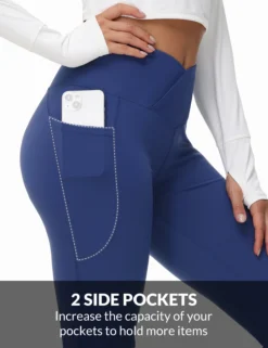 Women's High-Waisted Petite Flare Yoga Pants -Baleaf Clothing Shop bfy080 6