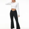 Women's High-Waisted Petite Flare Yoga Pants