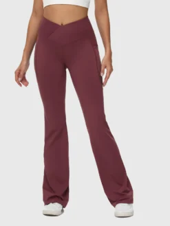 Laureate Women's 34" Crossover High-Waisted Flare Yoga Pants -Baleaf Clothing Shop bfy081 221910e0 023b 4594 829c 031d1f1c40f2