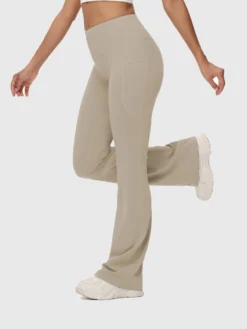 Laureate Women's 34" Crossover High-Waisted Flare Yoga Pants -Baleaf Clothing Shop bfy081 bf450e52 3b8f 4ab3 b53e c2407735de19