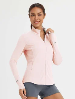 Women's Sun Protection Full Zip Jacket -Baleaf Clothing Shop bgc002 2 118cae02 5973 476e 929b cfd085f0a2b2