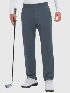 Golf Elastic-Waist Fleece Straight-Leg Pants -Baleaf Clothing Shop bgg017 01 83253833 d514 437f 83f3 7db826dc6d81