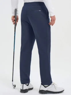 Golf Elastic-Waist Fleece Straight-Leg Pants -Baleaf Clothing Shop bgg017 03