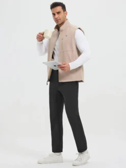 Golf Elastic-Waist Fleece Straight-Leg Pants -Baleaf Clothing Shop bgg017 06 3be9dd26 54a2 494e 8f4c a74e81845b30