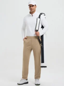 Golf Elastic-Waist Fleece Straight-Leg Pants -Baleaf Clothing Shop bgg017 06 89c46ae9 fe89 400b b081 a48822451653