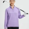 Women's Golf Loose Half-Zip Fleece Pullover