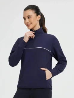 Women's Golf Loose Half-Zip Fleece Pullover -Baleaf Clothing Shop bgg019 2 54272715 06dd 4fff 8d98 91abda11f43b